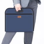 Multifunktionale Business-Aktentasche, Aktentasche aus Oxford-Stoff mit großem Fassungsvermögen, with Card Bag, Blue – Bild 4