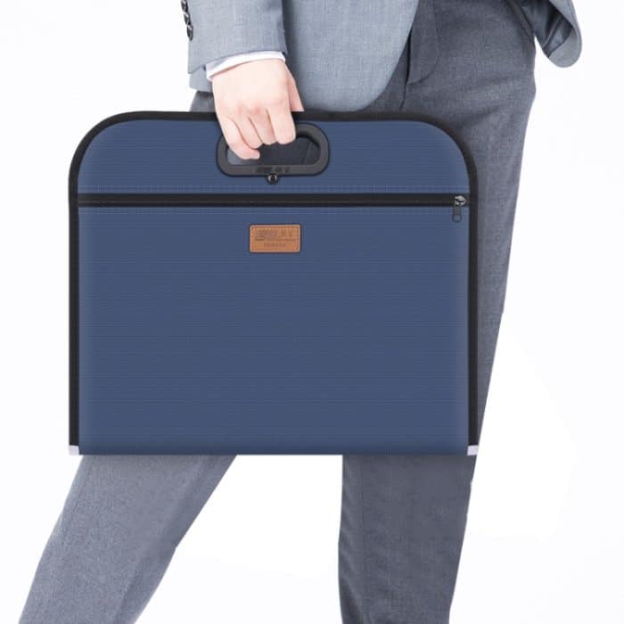 Multifunktionale Business-Aktentasche, Aktentasche aus Oxford-Stoff mit großem Fassungsvermögen, with Card Bag, Blue – Bild 4