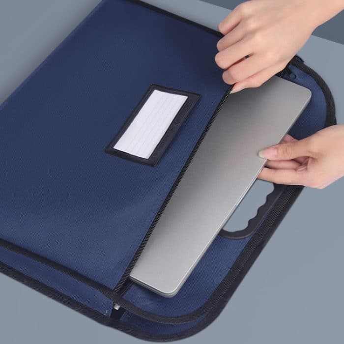Multifunktionale Business-Aktentasche, Aktentasche aus Oxford-Stoff mit großem Fassungsvermögen, with Card Bag, Blue – Bild 8