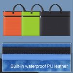 A3-8133 Aktentasche mit großem Fassungsvermögen und Reißverschluss, Oxford-Stoff, wasserdichte Kunst-Aufbewahrungstasche – Bild 6