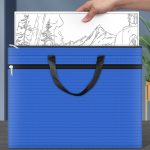 A3-8133 Aktentasche mit großem Fassungsvermögen und Reißverschluss, Oxford-Stoff, wasserdichte Kunst-Aufbewahrungstasche – Bild 8