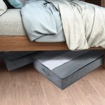 Vlies-Aufbewahrungstasche für Steppdecken, staubdichte Heim-Finishing-Tasche, bewegliche Verpackungstasche, 100 x 50 x 15 cm, Light Gray, Deep Gray, Black – Bild 6