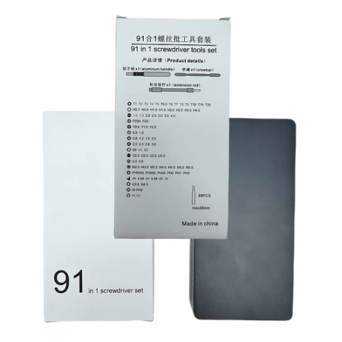 91-in-1-Schraubendreher-Set, Kombinationswerkzeug zur Reparatur von Mobiltelefonen und Laptops – Bild 3