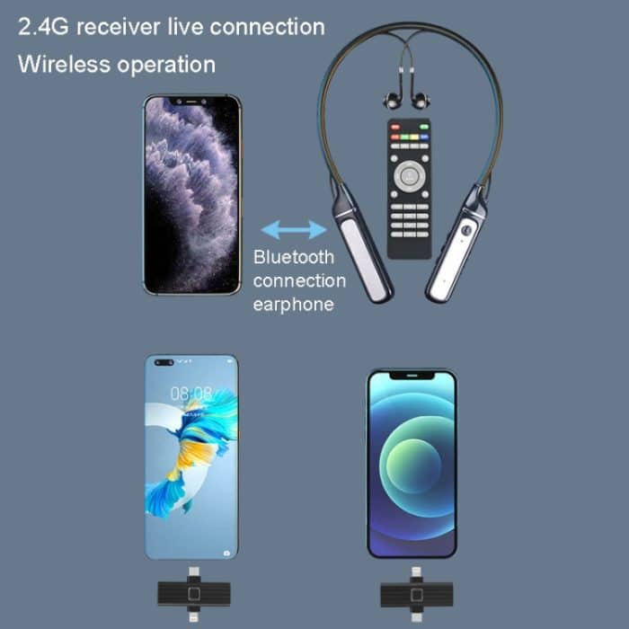 SN-537K 5.3 Bluetooth Live-Kopfhörer mit integrierter Soundkarte, kabelloser Empfänger, Sport-Kopfhörer – Bild 5