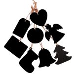 10 teile/satz Mini Hängenden Holz Nachricht Board Home Urlaub Dekor Lanyard Tafel – Bild 2