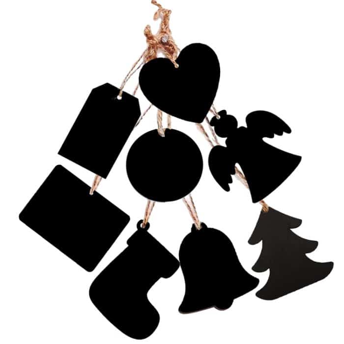 10 teile/satz Mini Hängenden Holz Nachricht Board Home Urlaub Dekor Lanyard Tafel – Bild 2