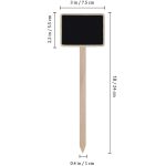 ZX507 10 Stück hölzerne Plug-in-DIY-Nachrichtentafel, Mini-Pflanzennamensschilder, Desktop-Anzeigetafel – Bild 3