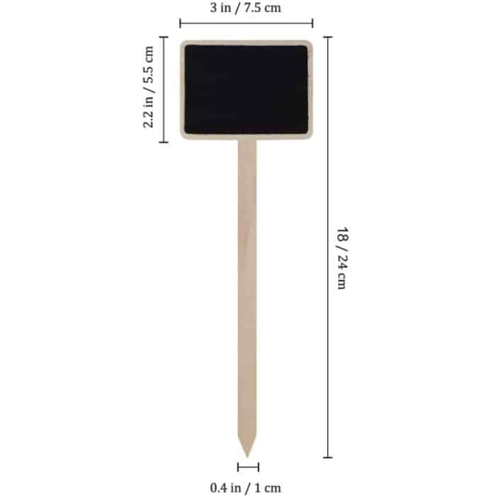 ZX507 10 Stück hölzerne Plug-in-DIY-Nachrichtentafel, Mini-Pflanzennamensschilder, Desktop-Anzeigetafel – Bild 3