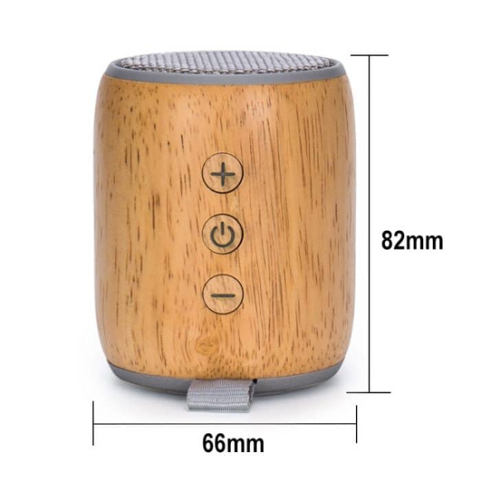 BT811 Mini-Holz-Bluetooth-Lautsprecher, unterstützt TF-Karte und 3,5 mm AUX, BT811 (Black), BT811 (Silver Gray) – Bild 3