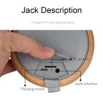 BT810 Kleiner tragbarer Bluetooth-Lautsprecher aus Holz für den Außenbereich, unterstützt TF-Karte und 3,5 mm AUX, BT810 (Black), BT810 (Silver Gray) – Bild 5