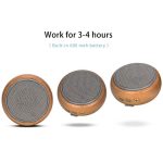 BT810 Kleiner tragbarer Bluetooth-Lautsprecher aus Holz für den Außenbereich, unterstützt TF-Karte und 3,5 mm AUX, BT810 (Black), BT810 (Silver Gray) – Bild 6