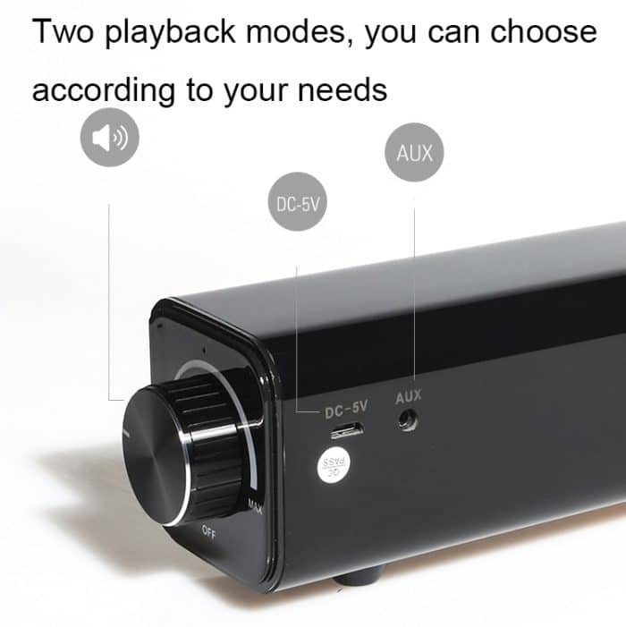 BT808 20W Desktop-Computer Bluetooth-Lautsprecher 3D-Stereo-Soundeffekt-Heimlautsprecher, BT808 (Black), BT808 (Silver Gray) – Bild 7