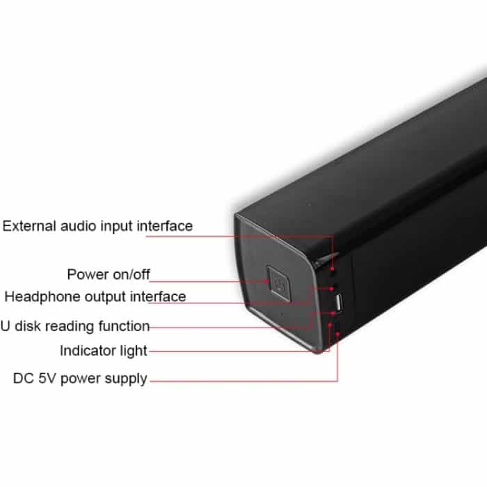 BT809S Desktop-Long-Gaming-Bluetooth-Lautsprecher Computer USB-Plug-in Intelligentes Umgebungslicht-Audio – Bild 5