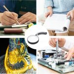 Klappbare, drehbare Handlupe mit Gummigriff, 75mm, 90mm, 100mm – Bild 7