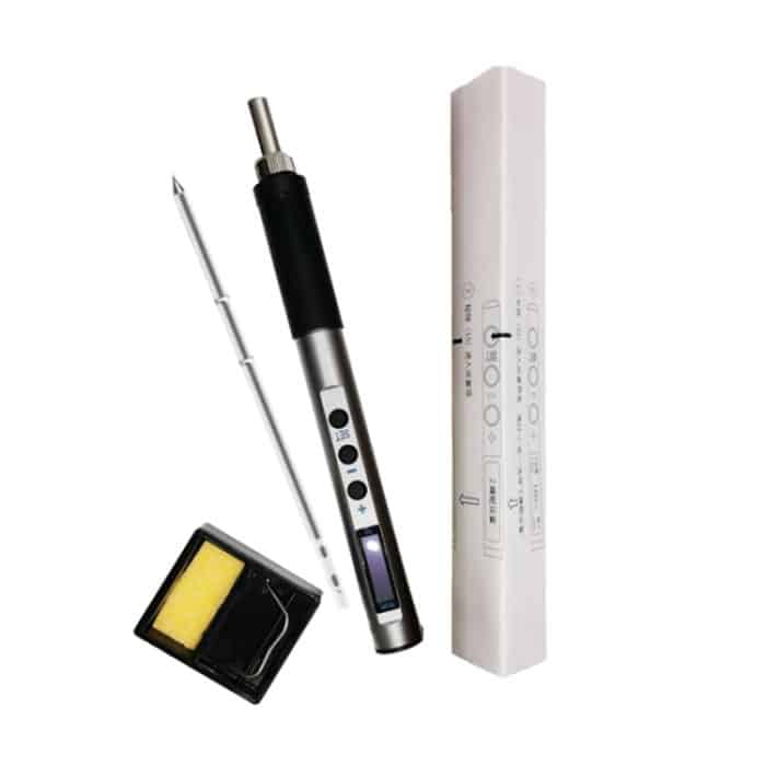 PTS100 Intelligente tragbare Digitalanzeige Kleine konstante Temperatur Reparatur Lötkolben PD65W angetriebene Mini-Lötstation, T12-K, T12-BC2, T12-I – Bild 11