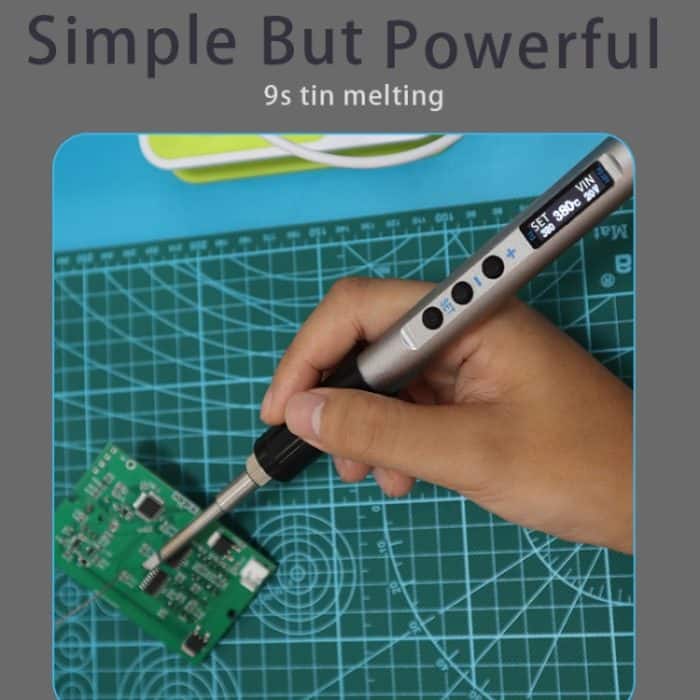 PTS100 Intelligente tragbare Digitalanzeige Kleine konstante Temperatur Reparatur Lötkolben PD65W angetriebene Mini-Lötstation, T12-K, T12-BC2, T12-I – Bild 10