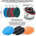 31 teile/satz Elektrische Bohrer Pinsel Küche Badezimmer Wand Reinigung Set, 31 in 1 – Bild 3