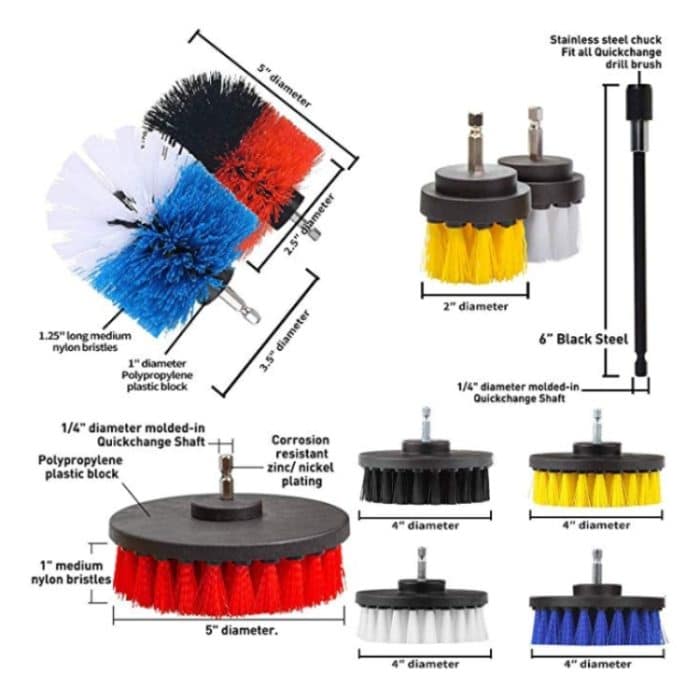 31 teile/satz Elektrische Bohrer Pinsel Küche Badezimmer Wand Reinigung Set, 31 in 1 – Bild 4