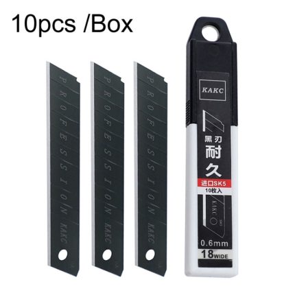 KAKC-18 schwarze Klinge, 18 mm Wandschneiderklinge, Spezifikation:, 10pcs /Box, 100pcs /Box
