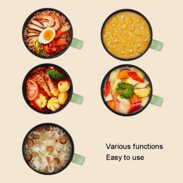 18 cm schneller/langsamer Gang + Antihaft-Topf + Dampfgitter aus Edelstahl, multifunktionaler Mini-Elektroherd – Bild 8