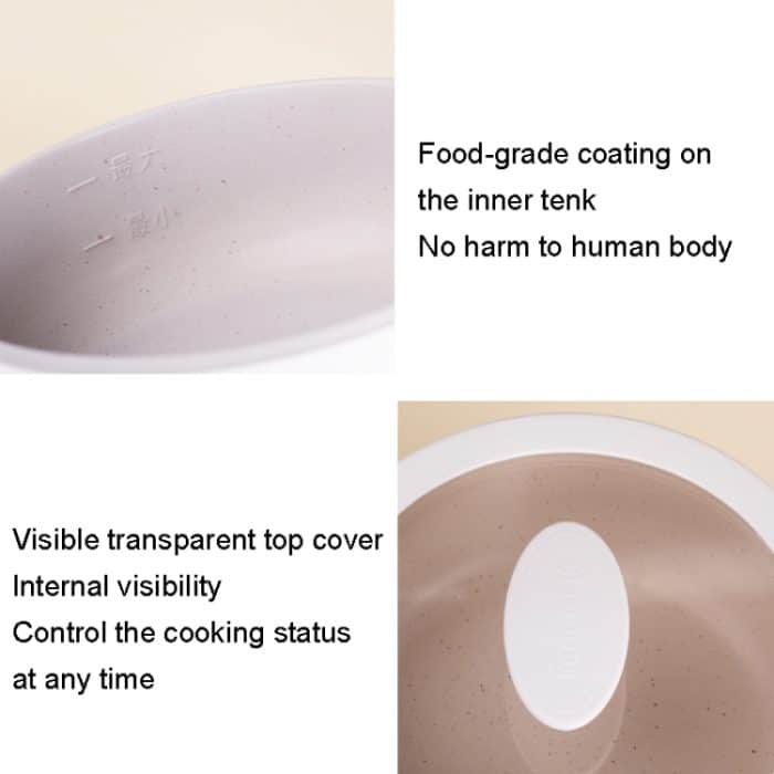 Elektrischer Kochtopf Haushalt Multifunktionaler kleiner Elektroherd, Mechanical Model Single Layer, Mechanical Model Double Layer – Bild 3