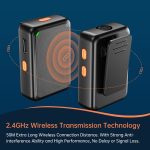 APEXEL APL-MIC009 One For Two Outdoor-Live-Mikrofon mit Geräuschunterdrückung, APL-MIC009 – Bild 12