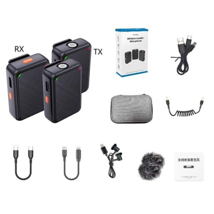 APEXEL APL-MIC009 One For Two Outdoor-Live-Mikrofon mit Geräuschunterdrückung, APL-MIC009 – Bild 16