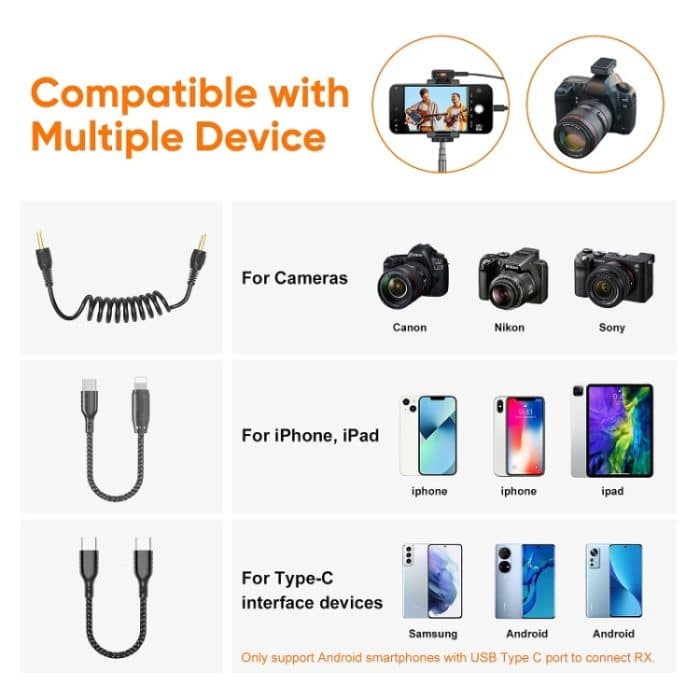 APEXEL APL-MIC009 One For Two Outdoor-Live-Mikrofon mit Geräuschunterdrückung, APL-MIC009 – Bild 7