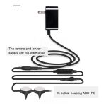 SKS-JZ-13 DC 12V 10m 15 LEDs Bluetooth RGB Rasenlichterkette Wasserdichte LED-Erdleuchten, US Plug, EU Plug, UK Plug, AU Plug – Bild 8