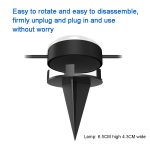 SKS-JZ-13 DC 12V 10m 15 LEDs Bluetooth RGB Rasenlichterkette Wasserdichte LED-Erdleuchten, US Plug, EU Plug, UK Plug, AU Plug – Bild 9