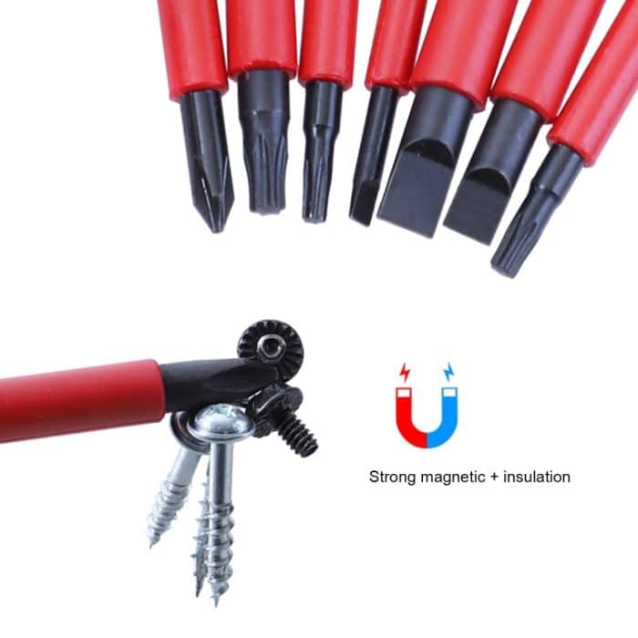 RDEER VDE-9912 12-in-1 isolierter Schraubendreher-Satz, Schraubendreher, Elektriker-Werkzeuge – Bild 5