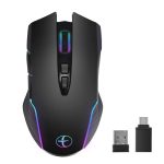 E50 2.4G Wireless Mouse Jiggler Tragbare kabellose Maus mit 7 Tasten