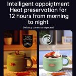 MC12B Kleiner, multifunktionaler Instant-Nudel-Kochtopf für zu Hause, antihaftbeschichtet, elektrisch, US-Stecker, MC12B – Bild 7