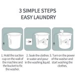 Tragbare Mini-Turboschalter-Waschmaschine mit drei Geschwindigkeiten und Timing, Remote Control Switch, Vibration, Turbine Basic – Bild 11