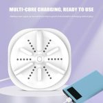 Tragbare Mini-Turboschalter-Waschmaschine mit drei Geschwindigkeiten und Timing, Remote Control Switch, Vibration, Turbine Basic – Bild 6