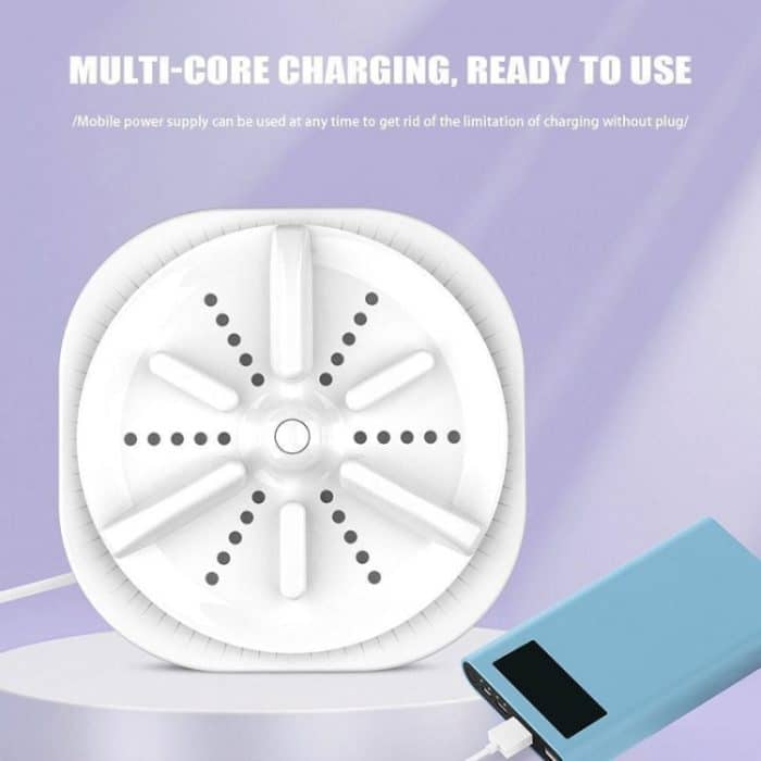 Tragbare Mini-Turboschalter-Waschmaschine mit drei Geschwindigkeiten und Timing, Remote Control Switch, Vibration, Turbine Basic – Bild 6