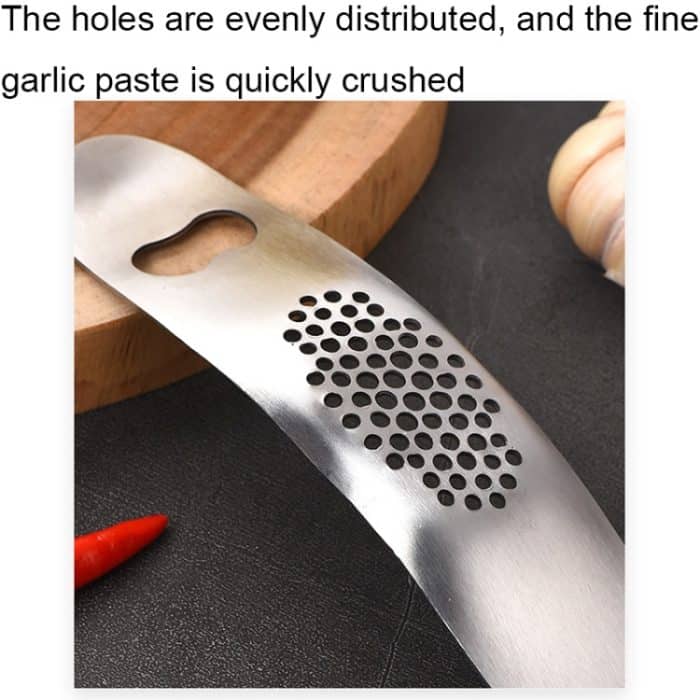 WGKT0089 430 Edelstahl Bootsförmige Knoblauchmühle Manuelle Knoblauchpresse Werkzeuge Küchenhelfer, Garlic Grinder(Style 1), Garlic Grinder(Style 2) – Bild 4