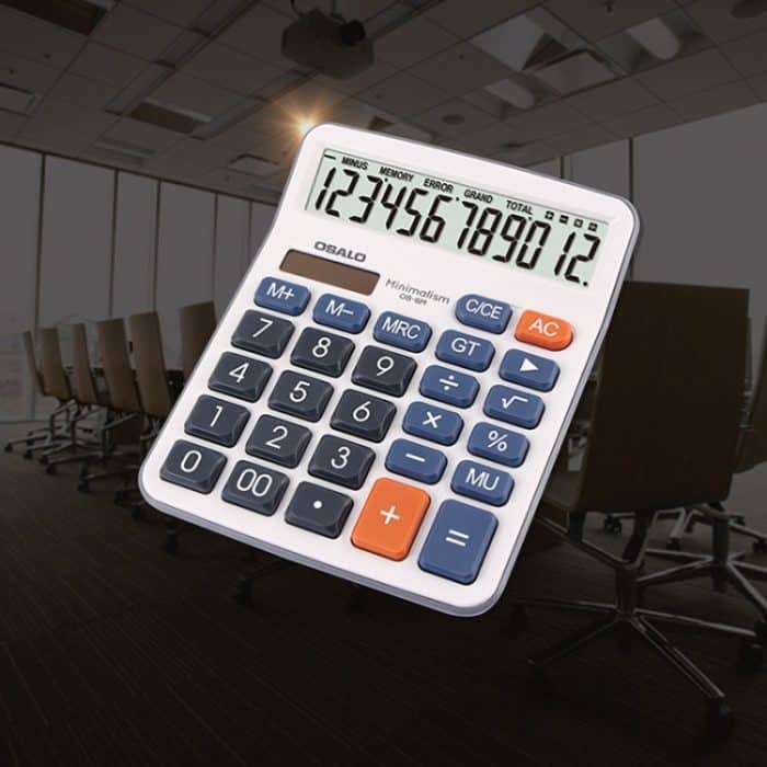 OSALO OS-6M 12-stelliger Büro-Desktop-Rechner, Solar-Dual-Power-Rechner – Bild 6