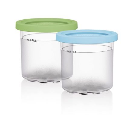 Für Ninja NC299AMZ NC300 Eiscreme-Aufbewahrungsbehälter mit Deckel, 2 Cups, 4 Cups, 2 Cups+Spoon, 4 Cups+Spoon