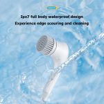 Multifunktionale elektrische Reinigungsbürste, tragbare Küchen-Geschirrspülbürste mit 5 Ersatzköpfen, 5 In 1 Brush Head +Machine – Bild 5