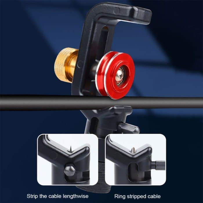 4–10 mm gepanzertes horizontales und vertikales Kabelschneider-Abisoliermesser für optische Kabel, Single Red, Single Gold, Double Head – Bild 6