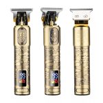 Männer Glatze Haarschnitt 2 In 1 Elektrische Haarschneidemaschine Wasserdichtes Set, 962 Gold, 962 Gray – Bild 2