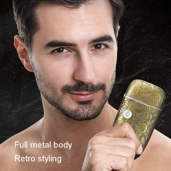 Männer Glatze Haarschnitt 2 In 1 Elektrische Haarschneidemaschine Wasserdichtes Set, 962 Gold, 962 Gray – Bild 12