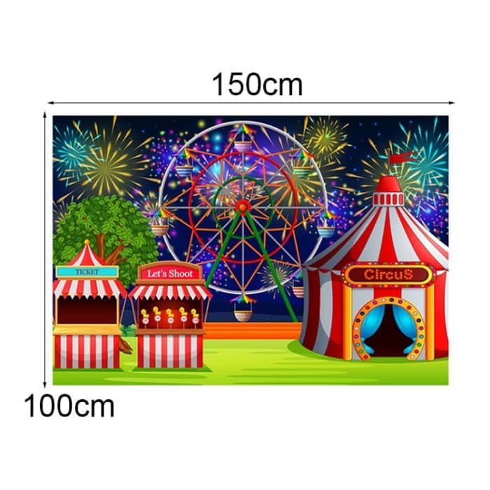 150 x 100 cm Zirkus-Vergnügungspark-Riesenrad-Fotografie-Hintergrundstoff, MDA07158, MDA07159, MDA07160), MDA08214, MDA08217, MDA18301, MDA40715, MDM07047, MDA21565, MDT03782 – Bild 3
