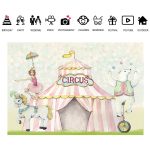 150 x 100 cm Zirkus-Clown-Show-Party-Fotografie-Hintergrundstoff, dekorative Szenen – Bild 3