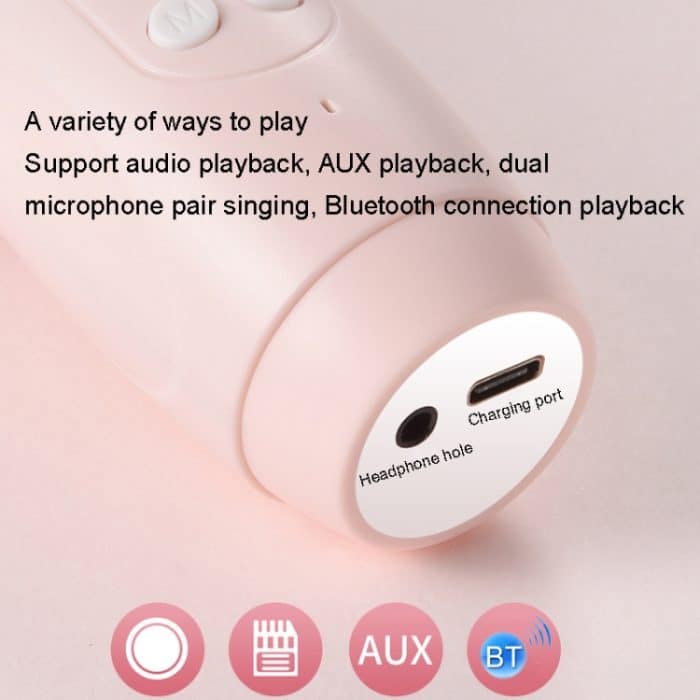 Kinder Drahtloses Mikrofon Bluetooth Telefon Singen Mikrofon – Bild 7