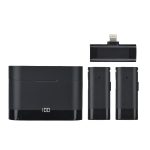 1 in 2 kabelloses Halsband Weizen mit Aufladung, Lagertelefon, Live-Übertragung, Interview, Rauschunterdrückung, Halsbandmikrofon