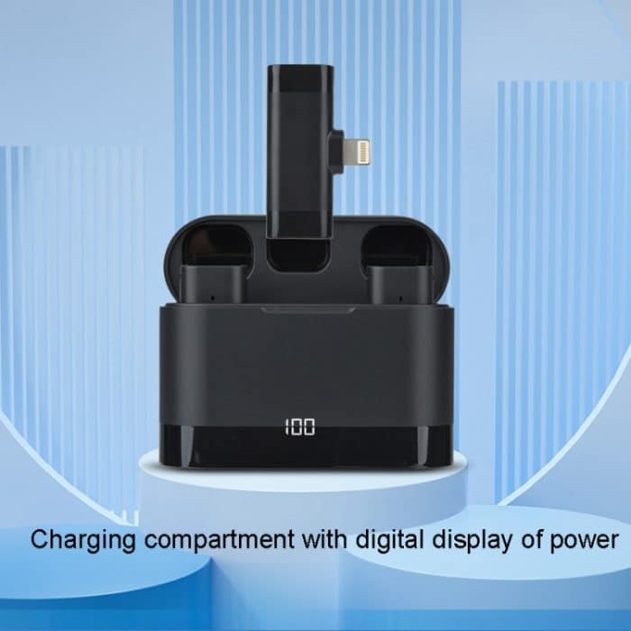 1 in 2 kabelloses Halsband Weizen mit Aufladung, Lagertelefon, Live-Übertragung, Interview, Rauschunterdrückung, Halsbandmikrofon – Bild 2