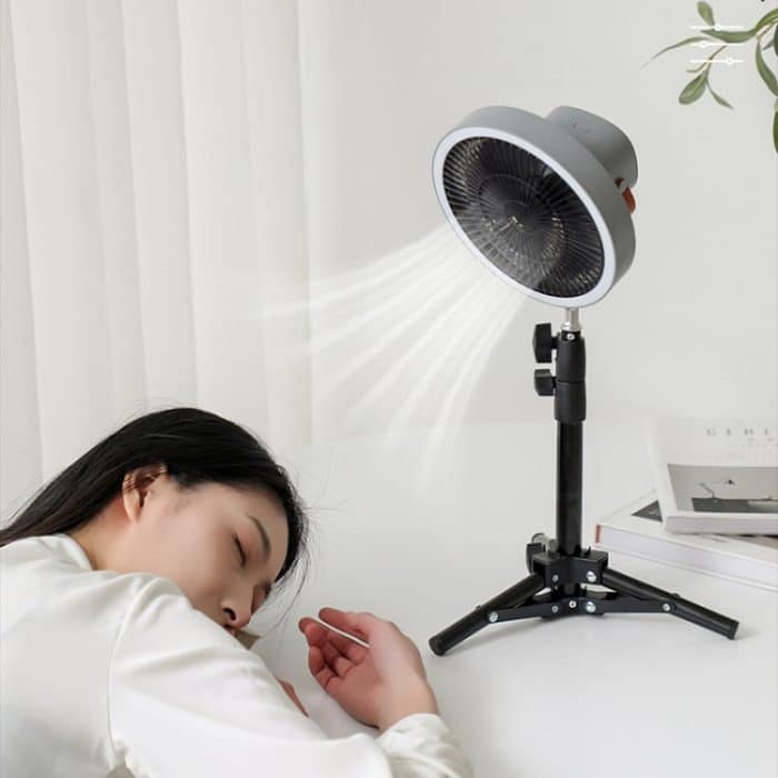 ZK-01 7 Zoll Outdoor Camping LED-Licht Stativventilator Tragbarer multifunktionaler Powerbank-Hängeventilator – Bild 11