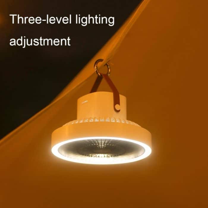 ZK-01 7 Zoll Outdoor Camping LED-Licht Stativventilator Tragbarer multifunktionaler Powerbank-Hängeventilator – Bild 4